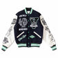 FIRST ROW - ALL FIELD THE BEST NEVER REST VARSITY JACKET