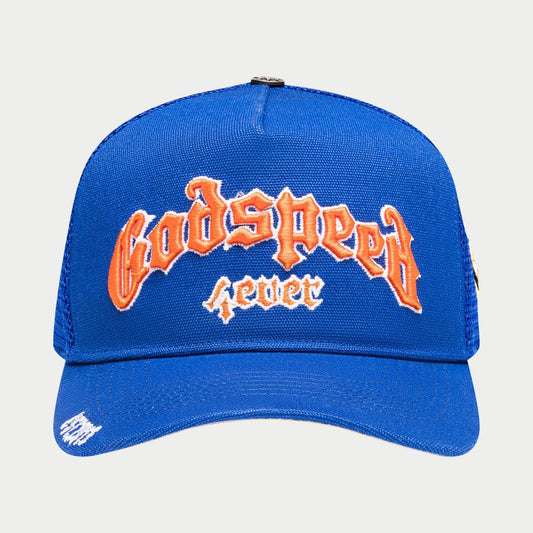 GS FOREVER TRUCKER HAT - Blue/Orange
