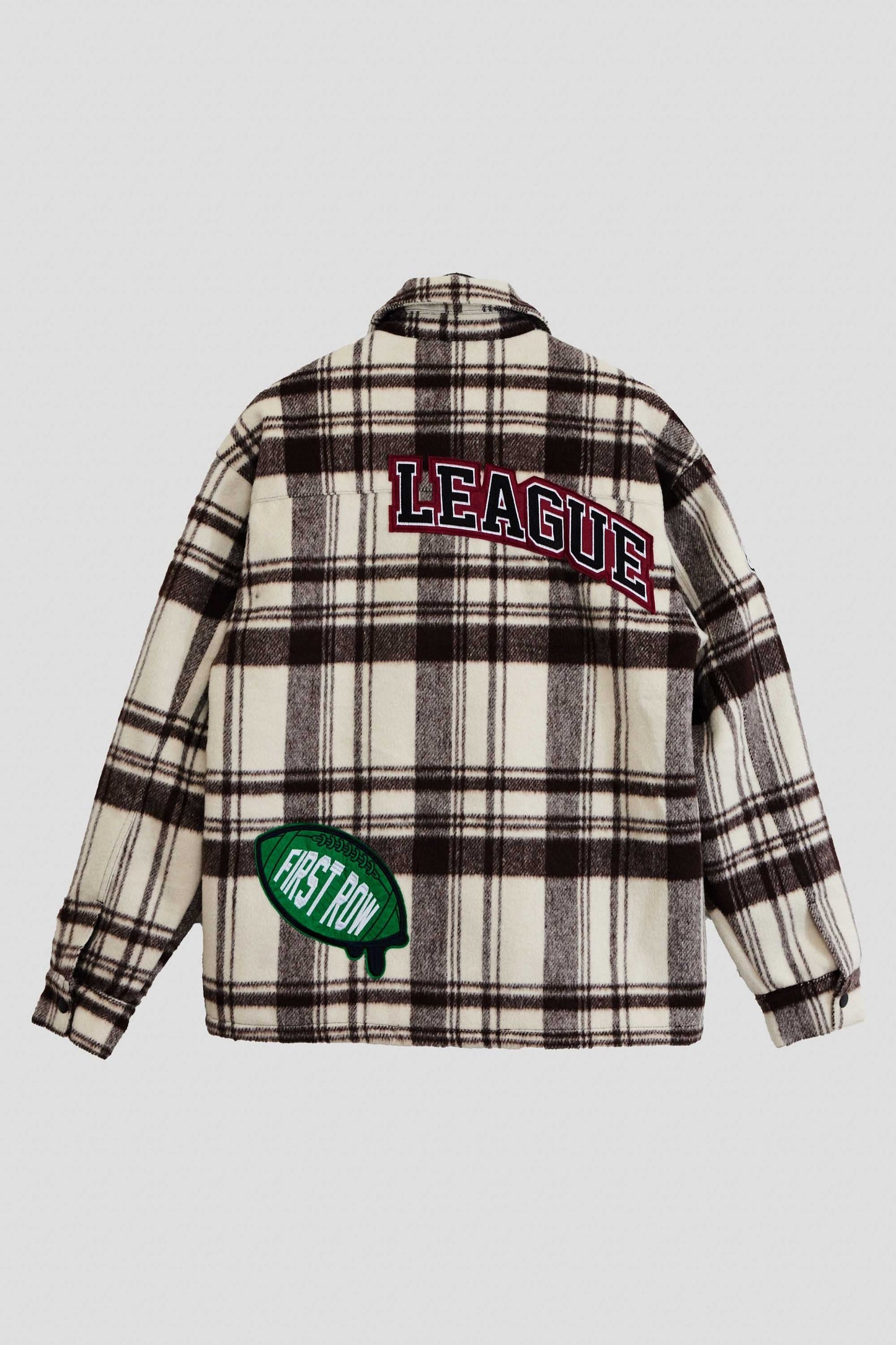 FIRST ROW PLAID FLANNEL JACKET - THE BEST NEVER REST.