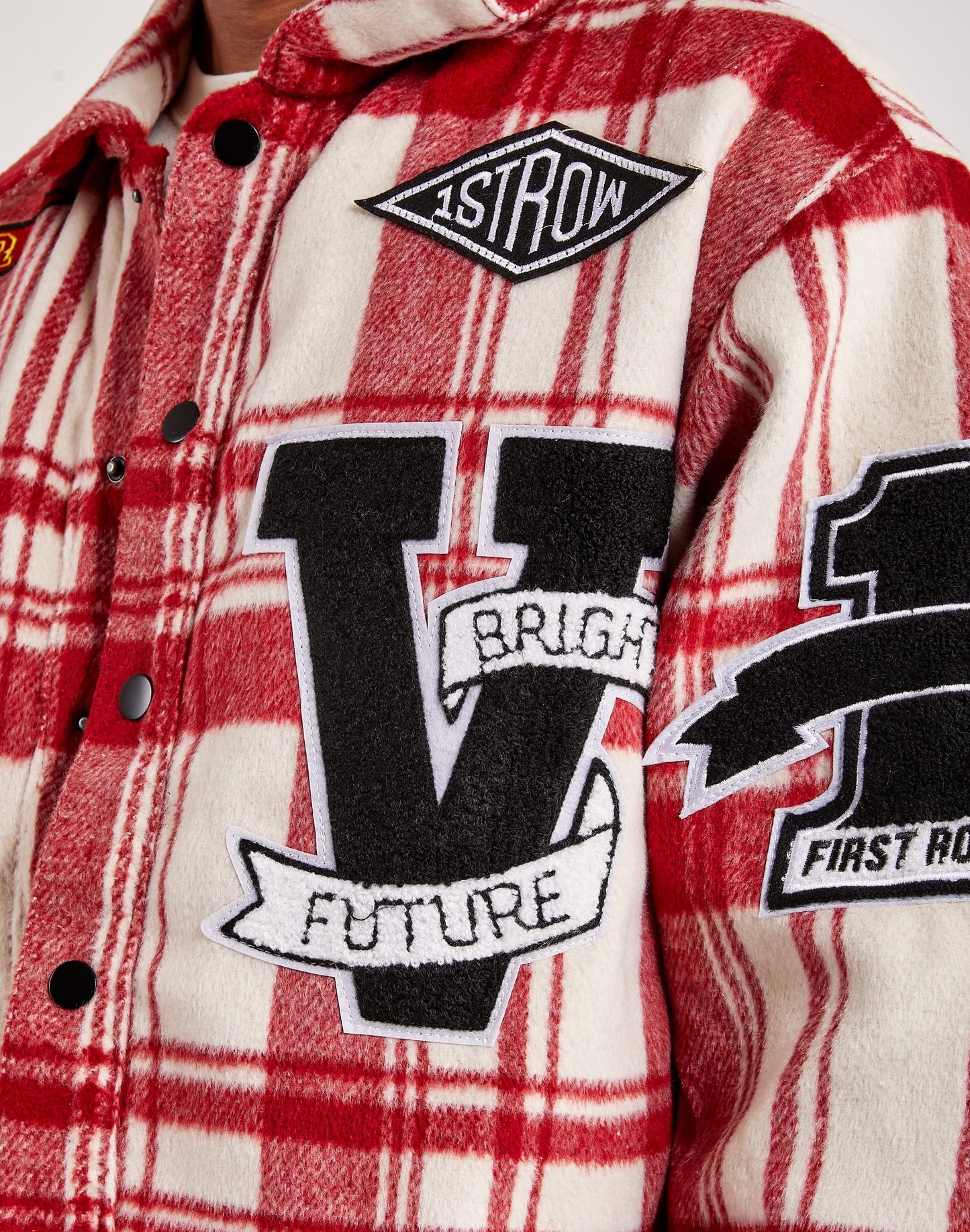 FIRST ROW PLAID FLANNEL JACKET - THE BEST NEVER REST.