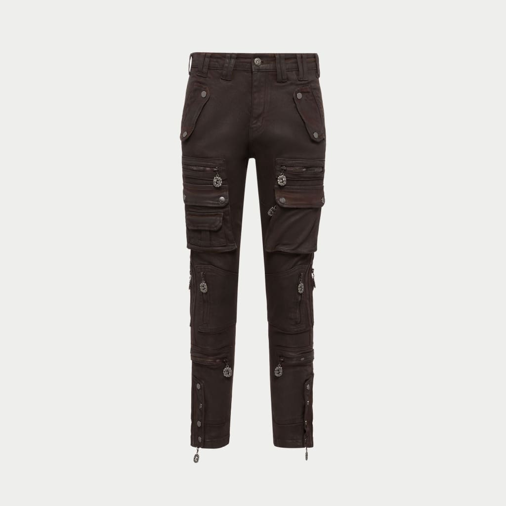 Wax Flare Premium Cargo Pants (Brown)
