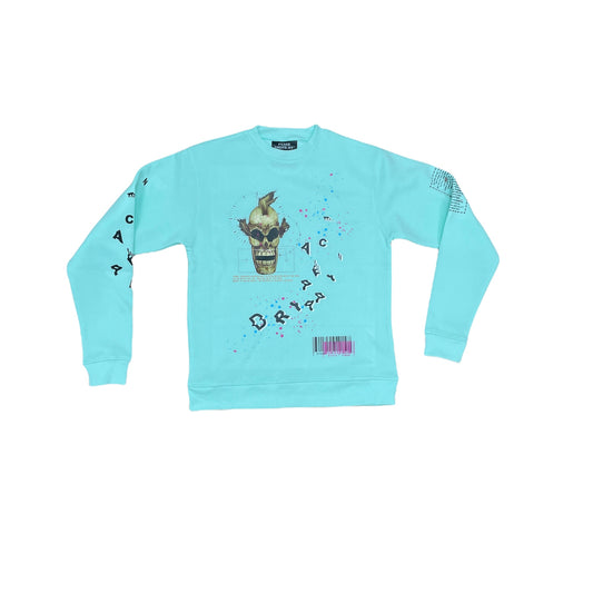 Drippy Peace Sweater - Mint