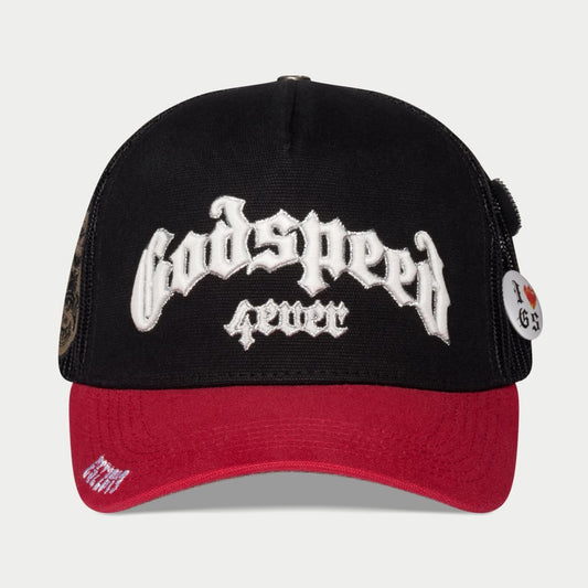 GS FOREVER TRUCKER HAT (Black/Red)